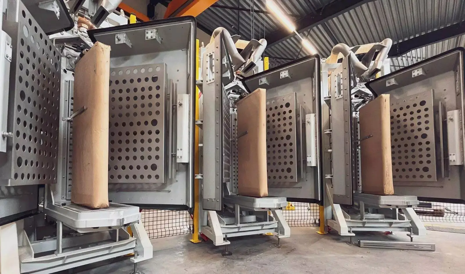 CHRONOS Vacuum Packers - VPV Series.jpg Three open vacuum packers