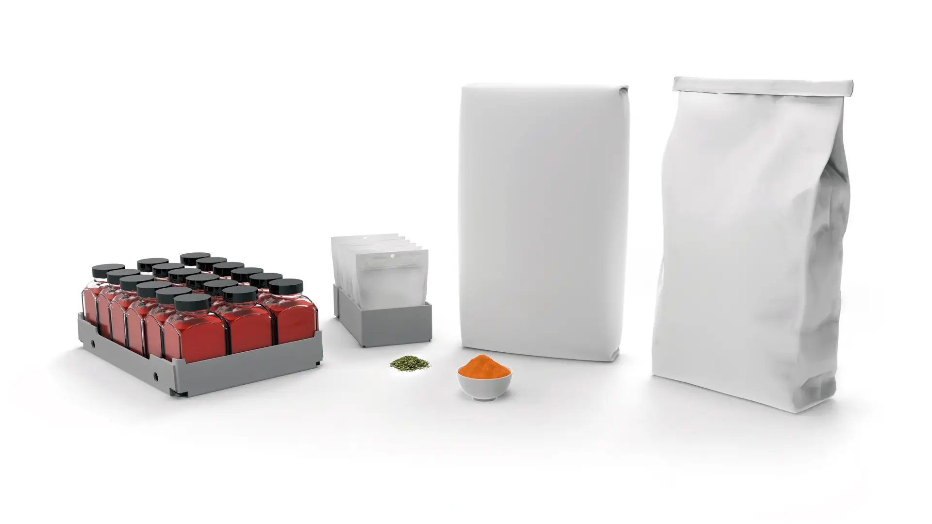 Packaging formats — stand-up pouch and boxes