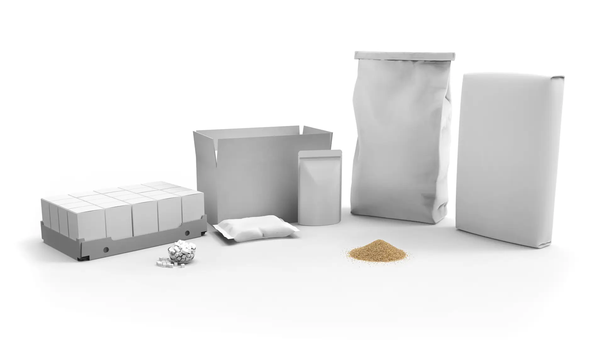 Packaging formats — stand-up pouch and boxes