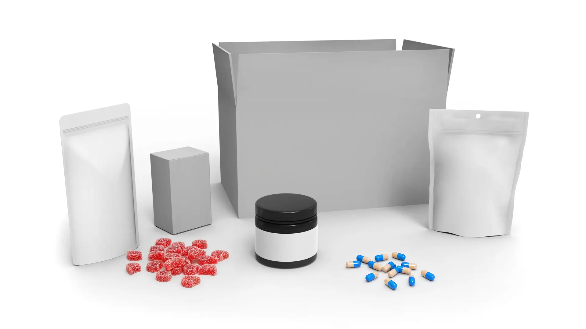 Packaging formats — stand-up pouch and boxes