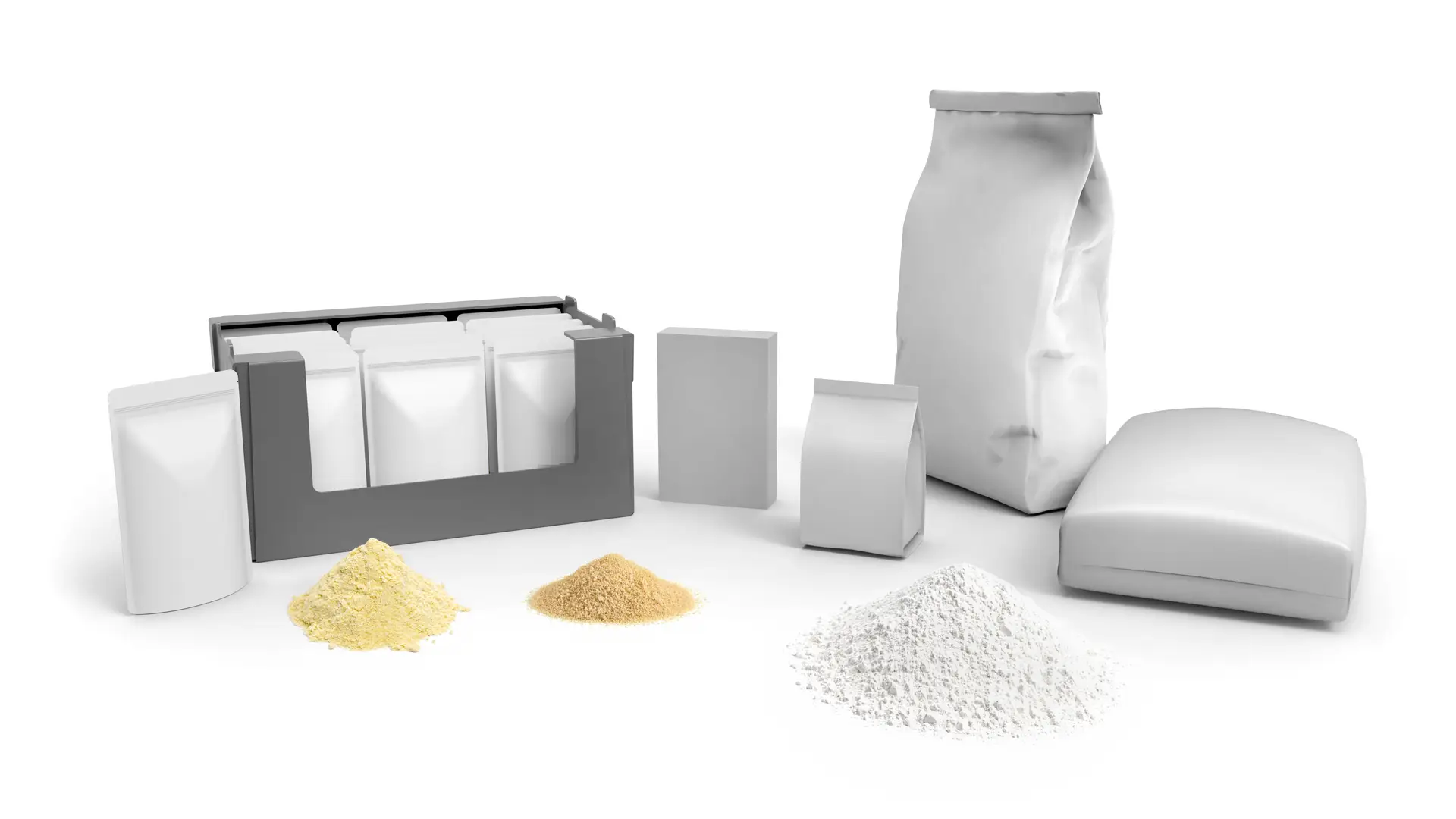 Packaging formats — stand-up pouch and boxes