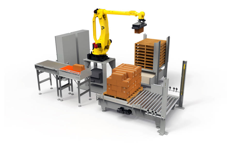 Robotic case palletizing machine - Model RPL-2111