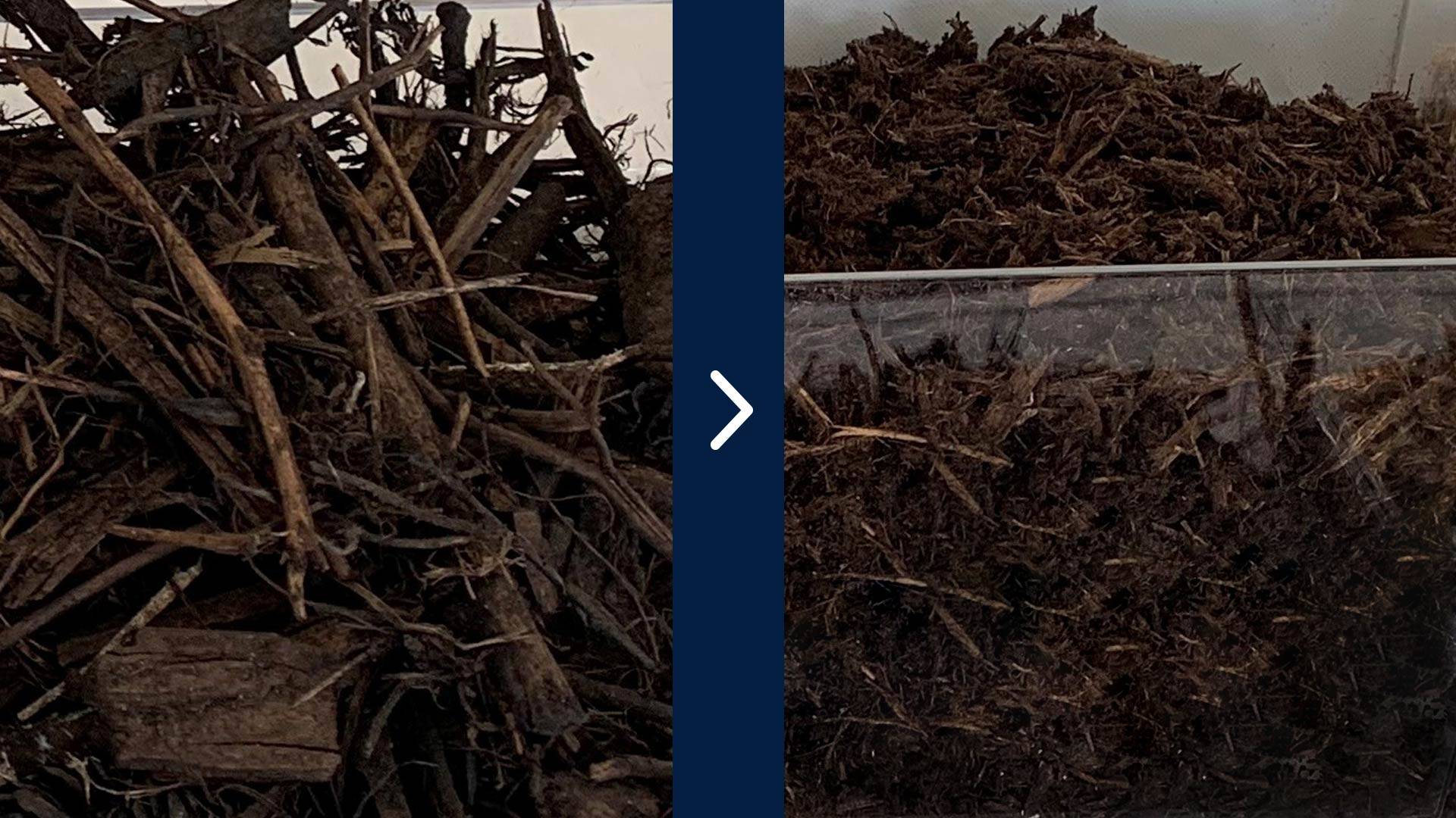 Compost wood