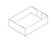 4 corners glued case drawing
