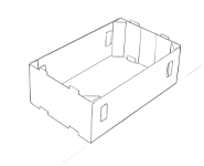 Stackable case drawing