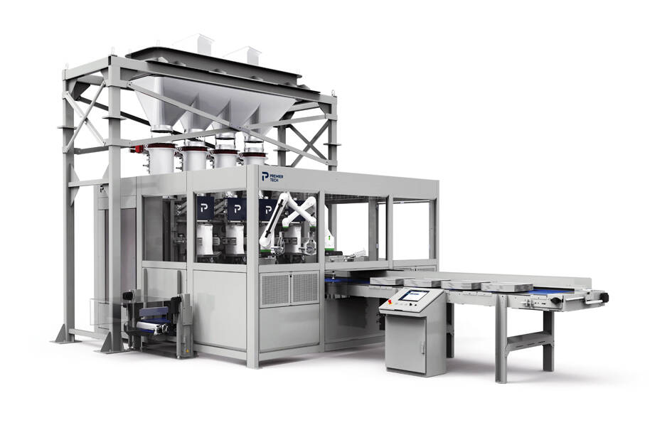Enclosed valve bag filler