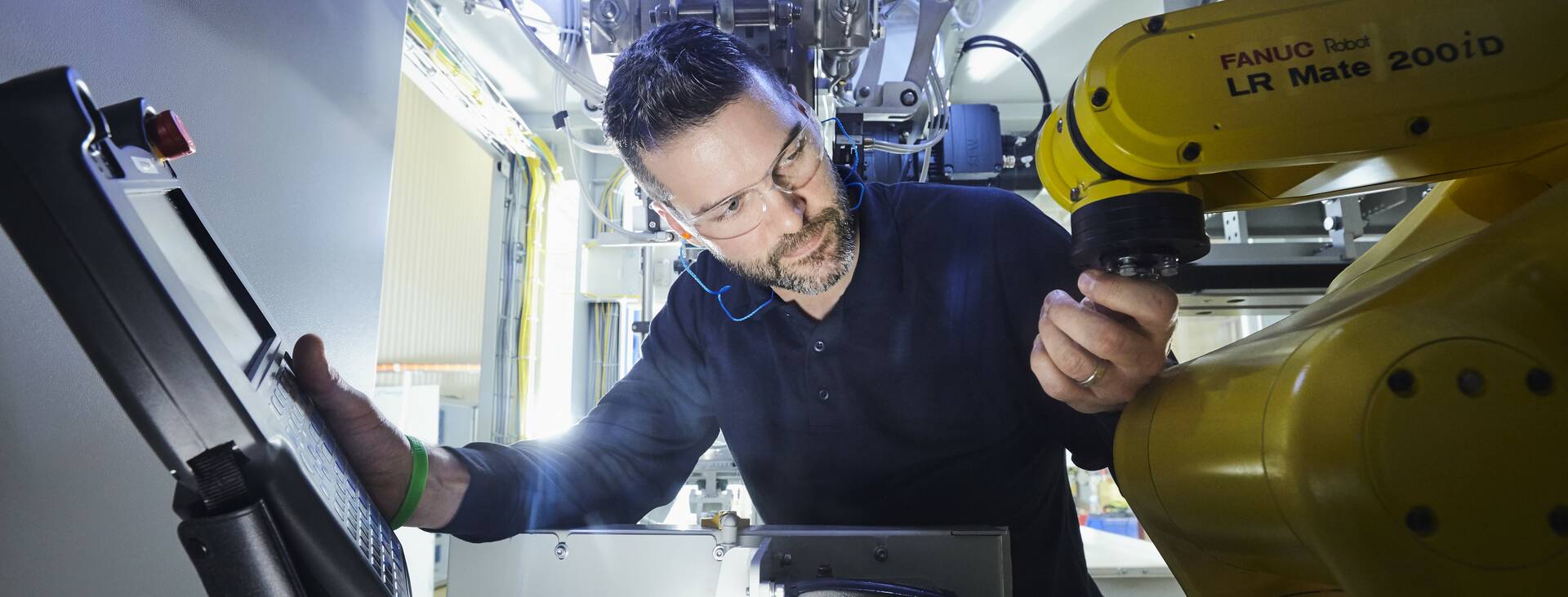 Premier Tech service technician working on a client's equipment