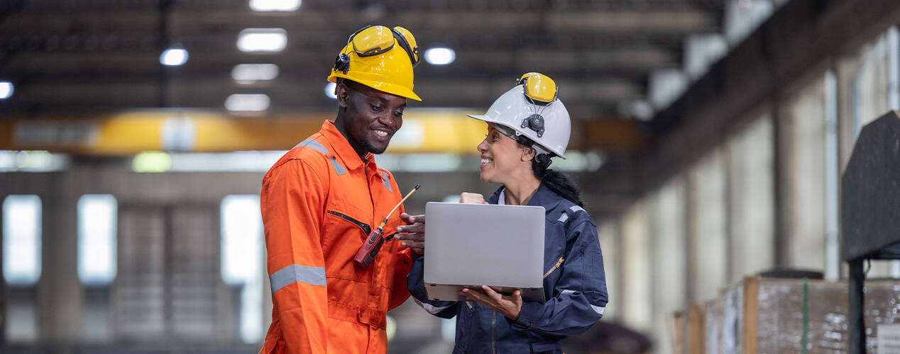 Technicians working in the field