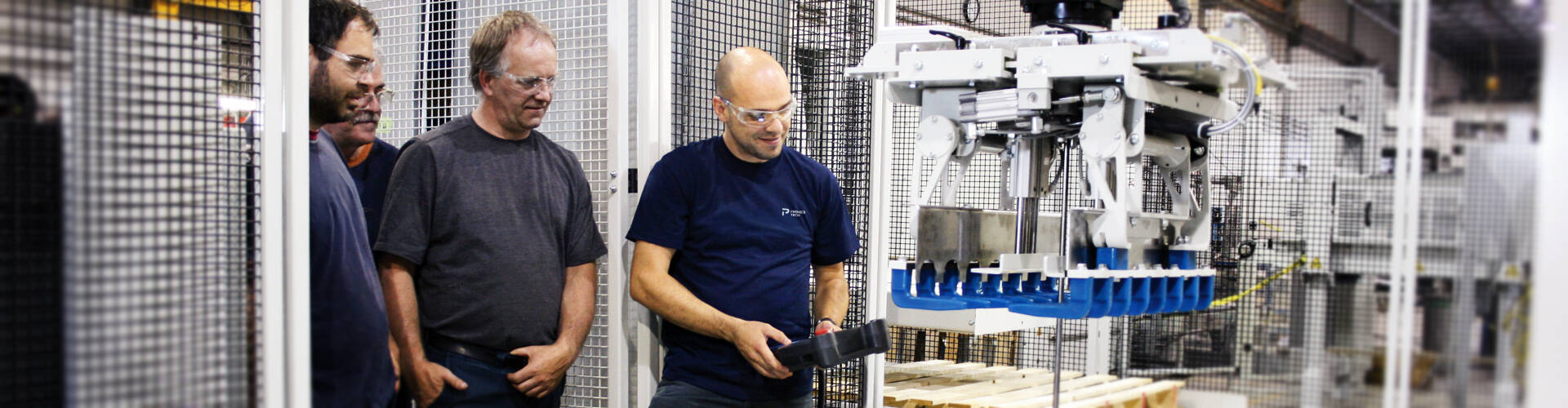 Premier Tech team member coaching clients at their plant site