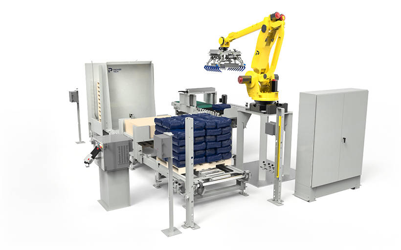 Automatic robot palletizer