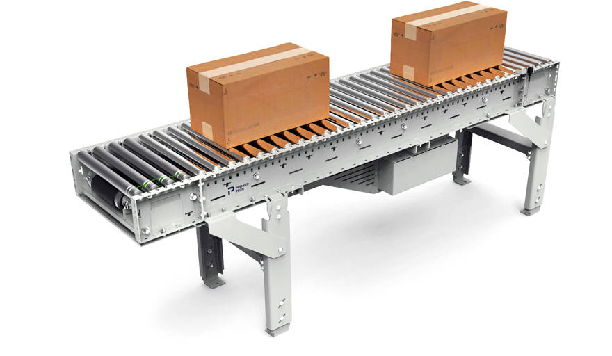 Belt driven live roller conveyor