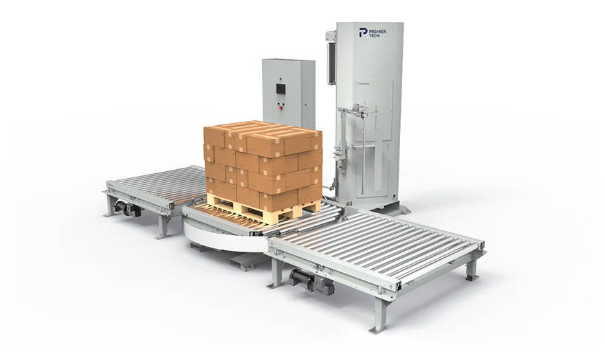 Pallet stretch wrap machine