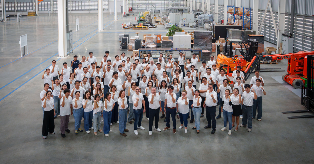 Premier Tech team members inside the new Thailand facility