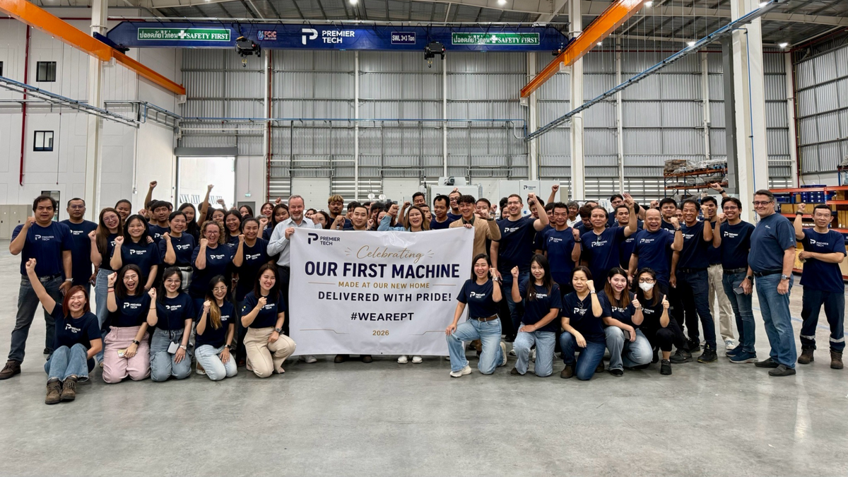 A proud milestone from our new Premier Tech factory in Thailand