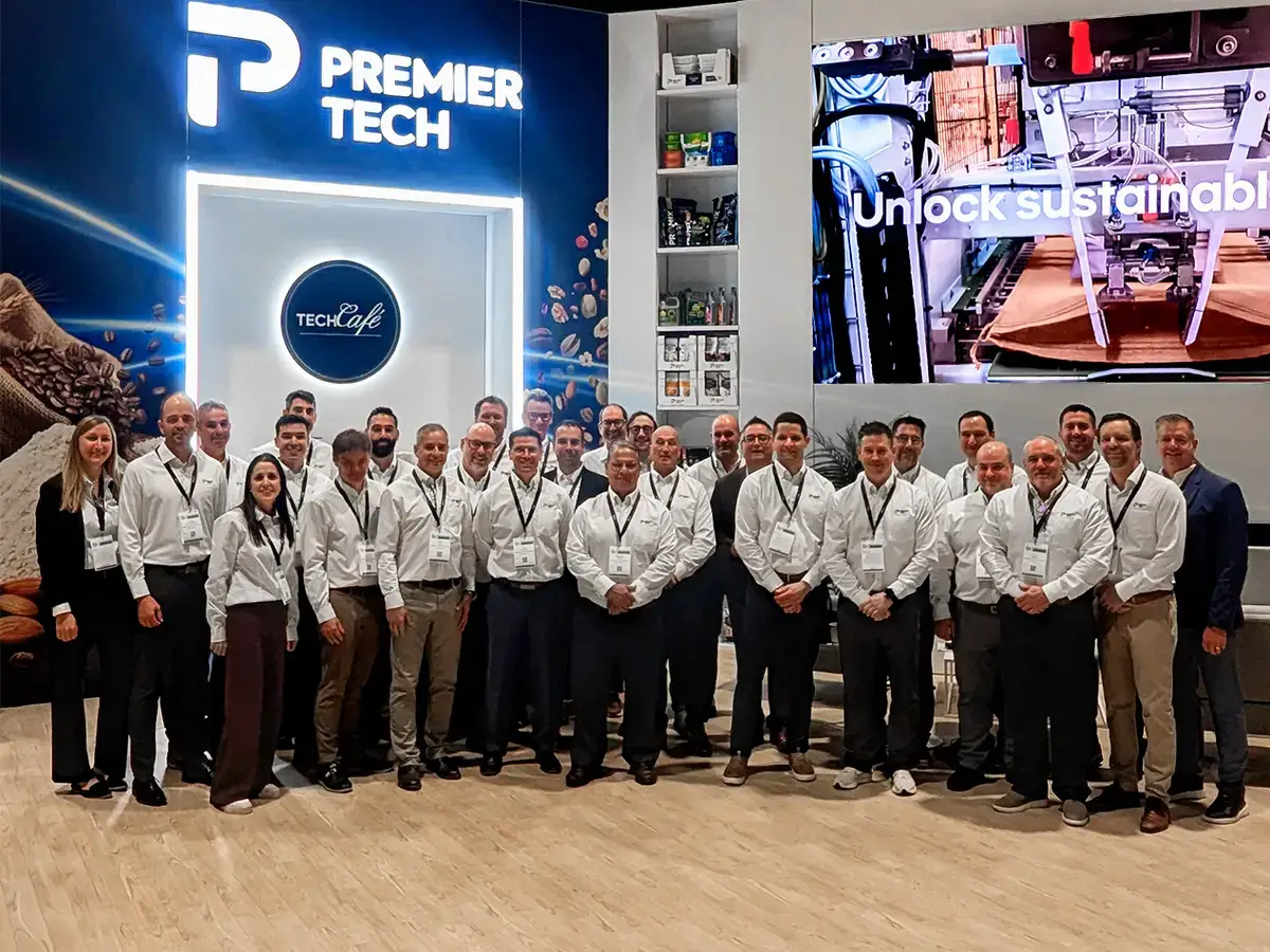 The Premier Tech team on booth at Pack Expo in 2026