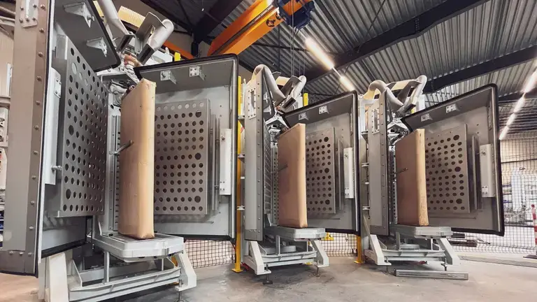 Three vacuum valve bag fillers 