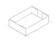 4 corners glued case drawing