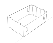 Stackable case drawing