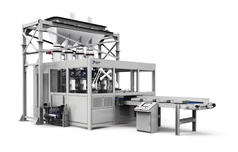 Enclosed valve bag filler