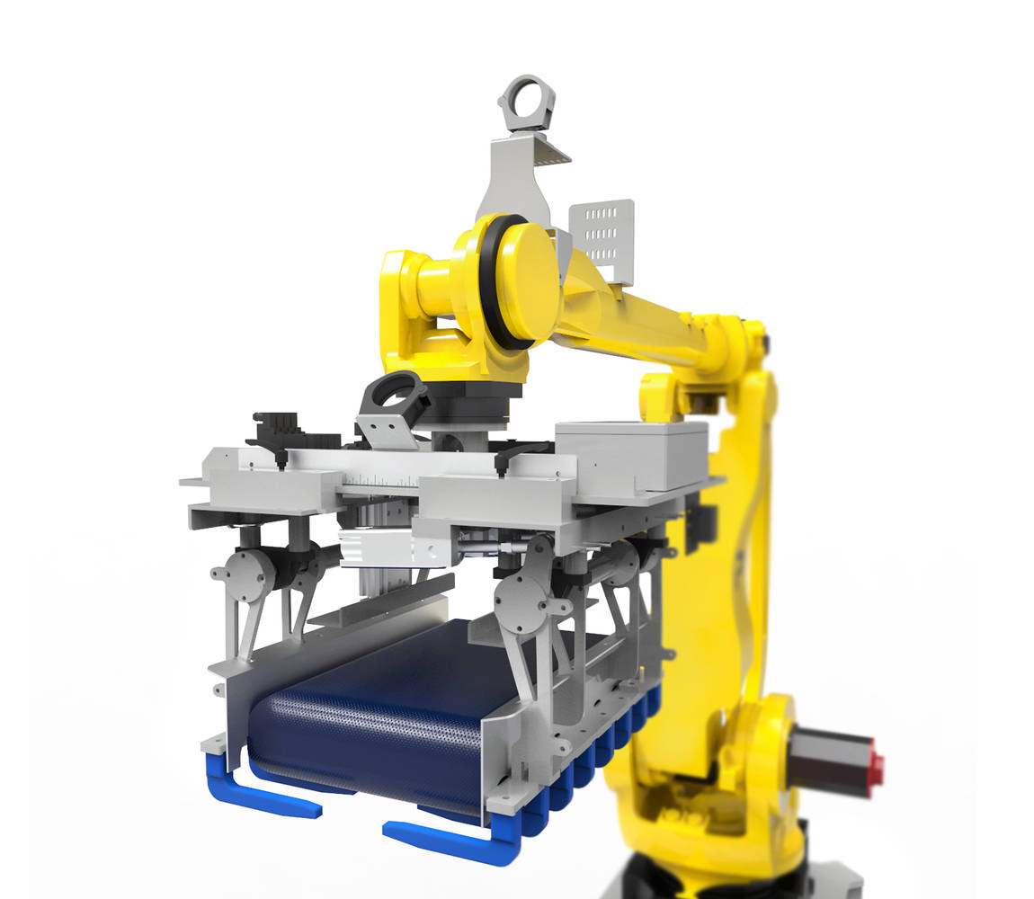 Robotic palletizer gripper CAD