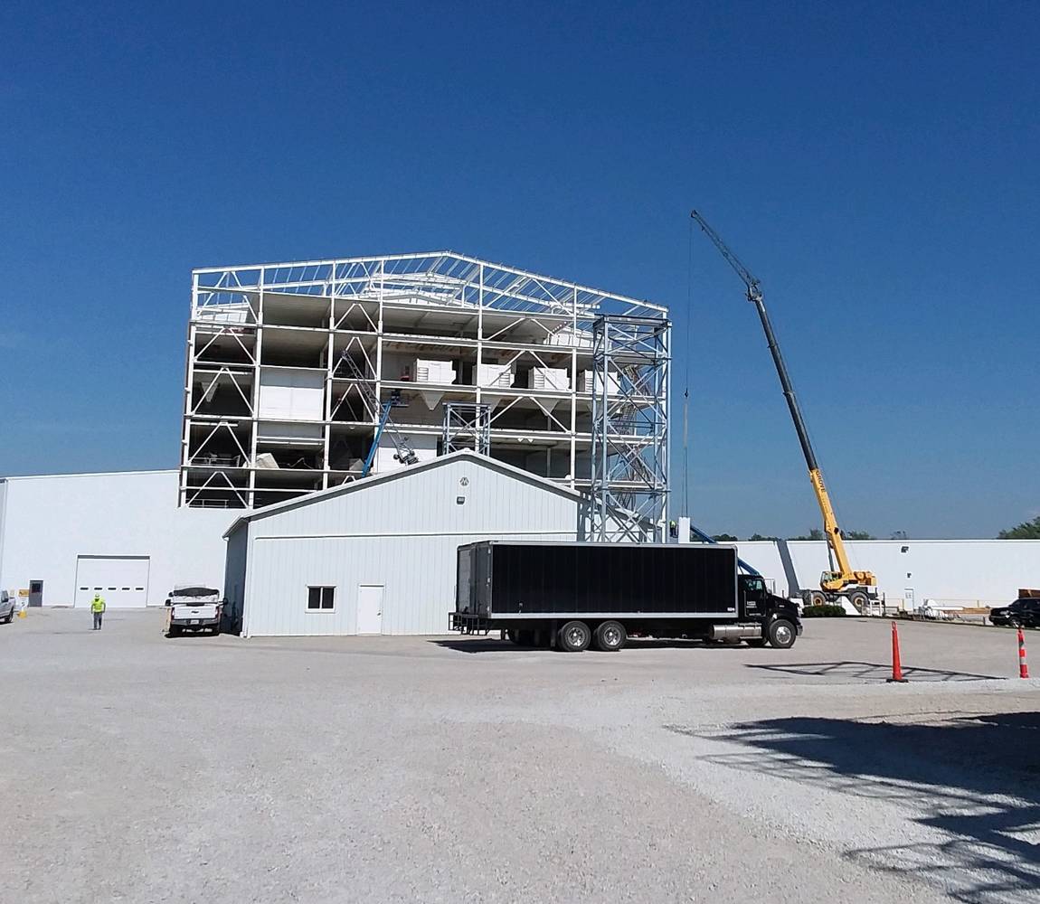 Construction of an agricultural facility - outdoor