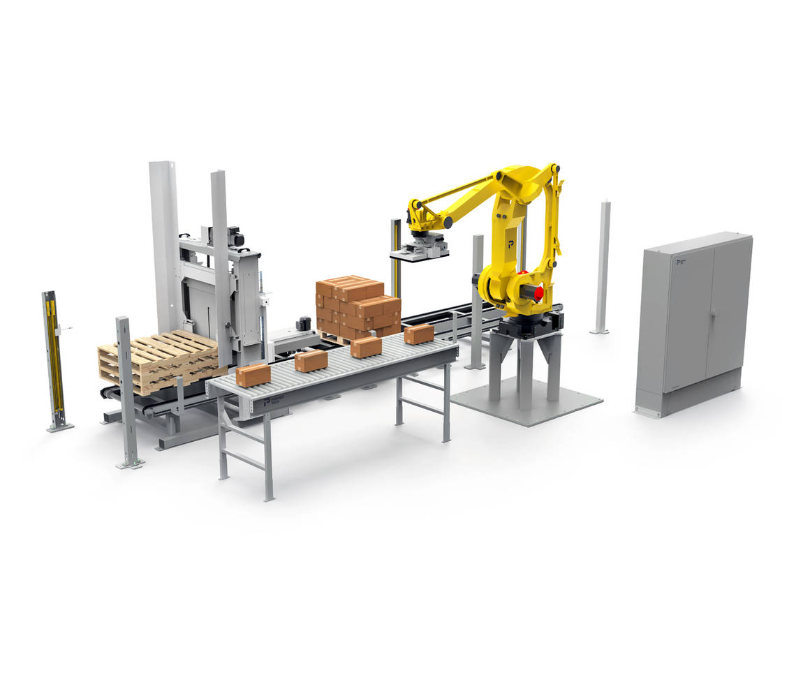 RDZ depalletizer placing boxes on conveyor