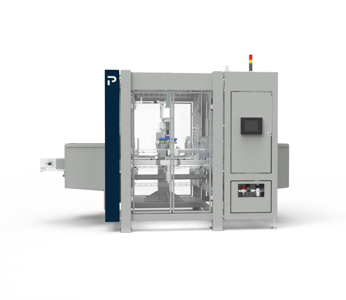 Case packer 360 degree 3D render