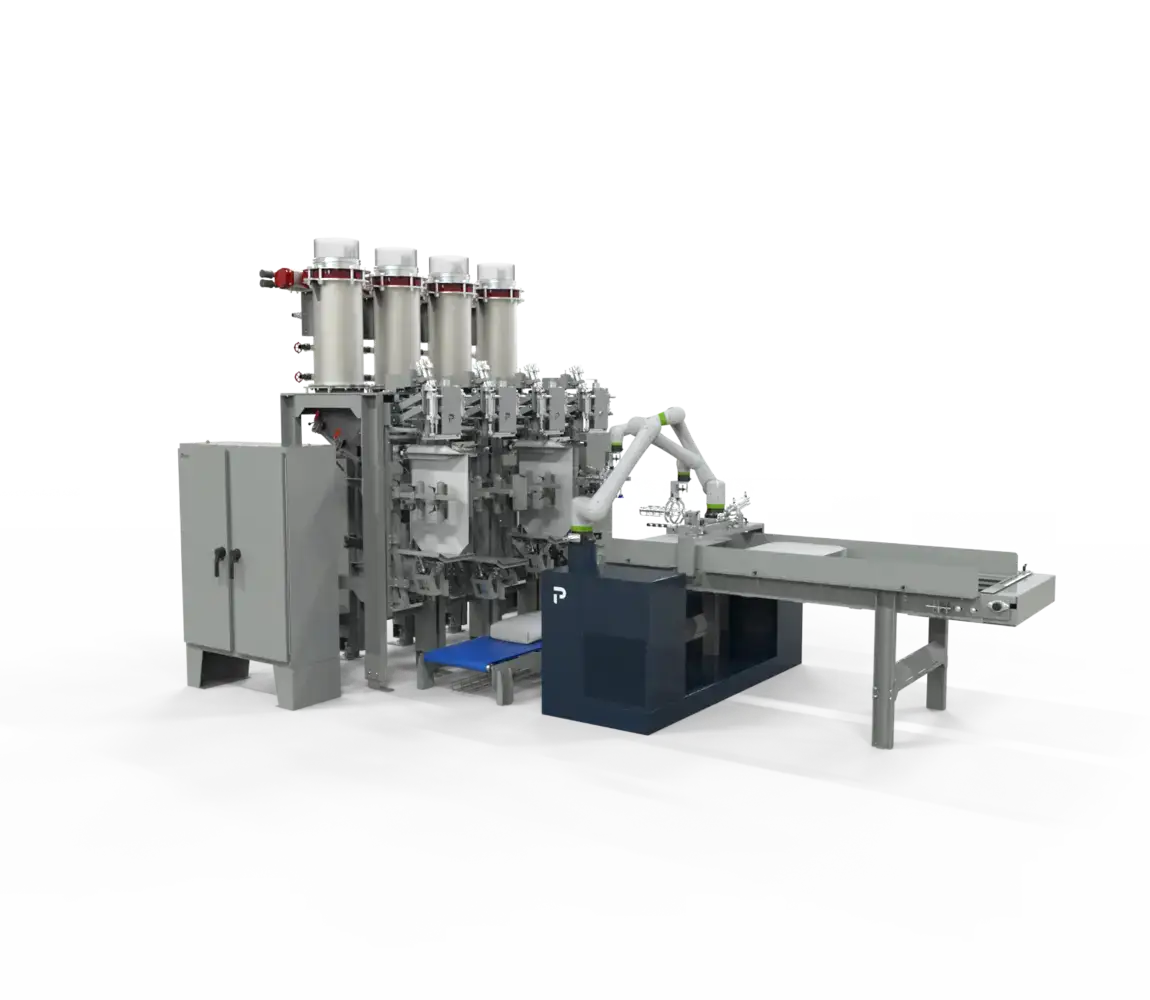 Valve bag filler air packer