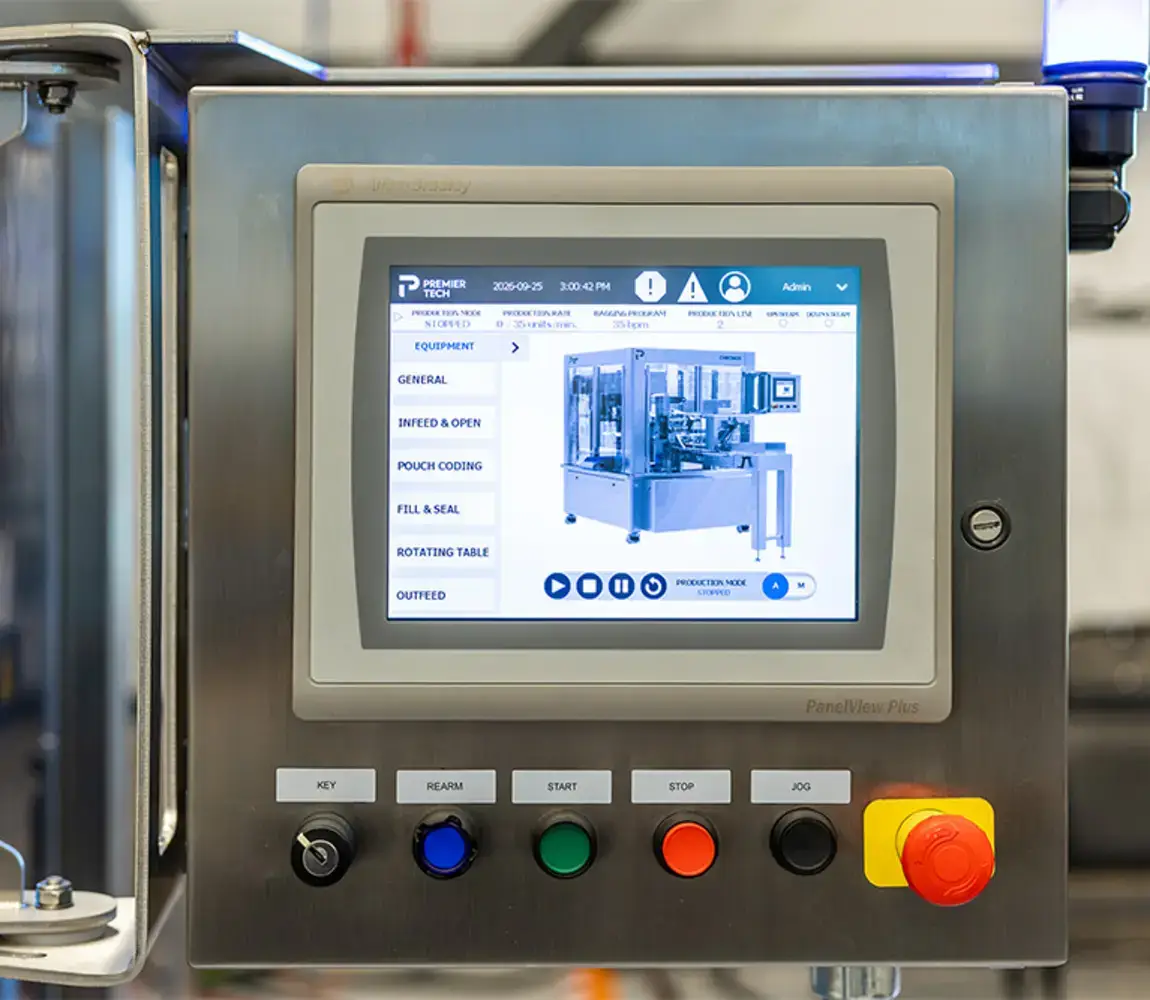 CHRONOS OMK Pre-made pouch filler's HMI