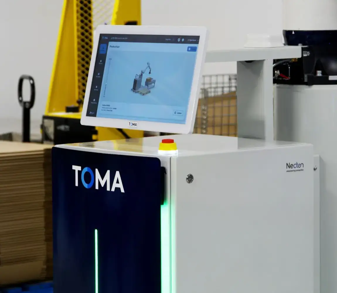 TOAM cobot palletizer HMI