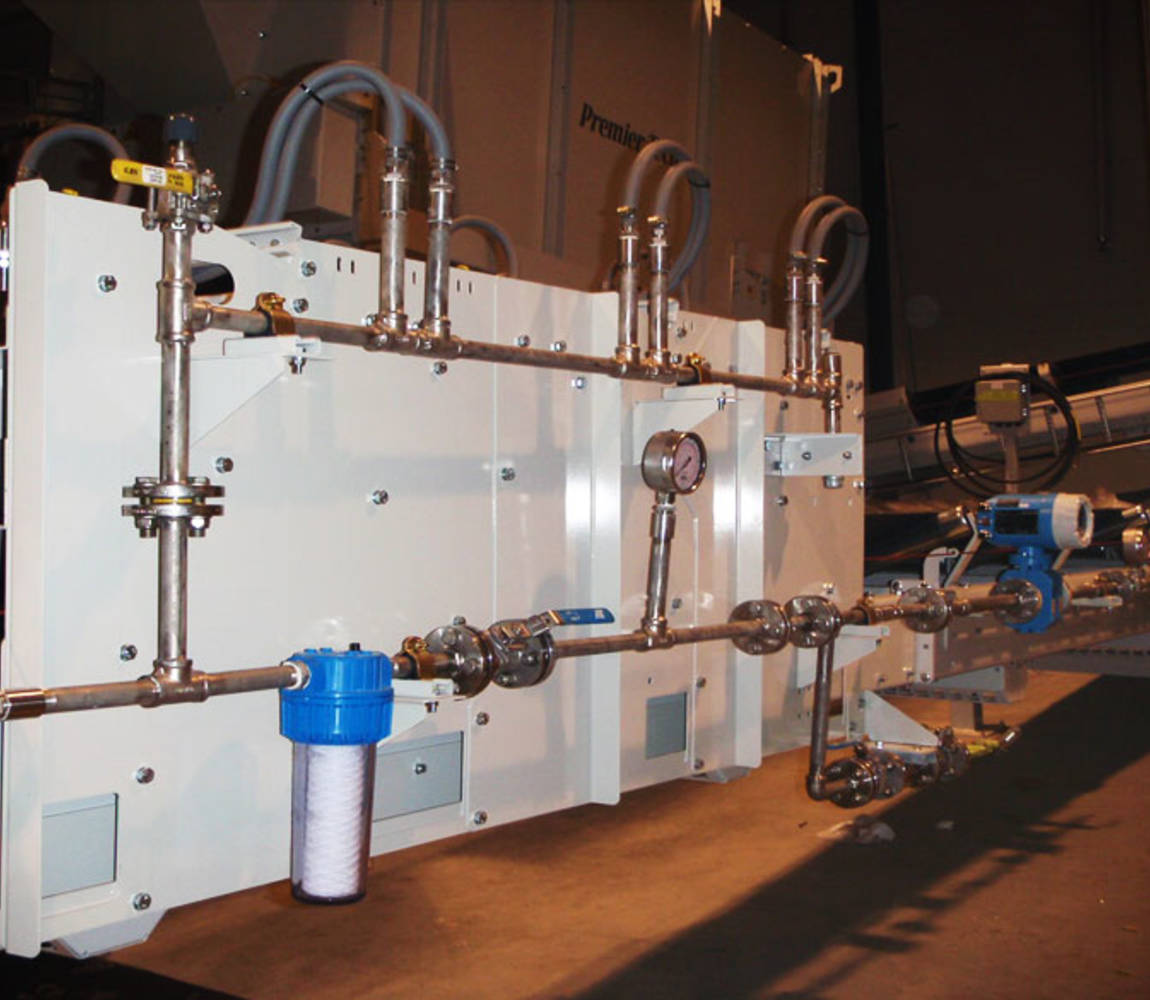 Liquid fertilizer and wetting agent spraying systems