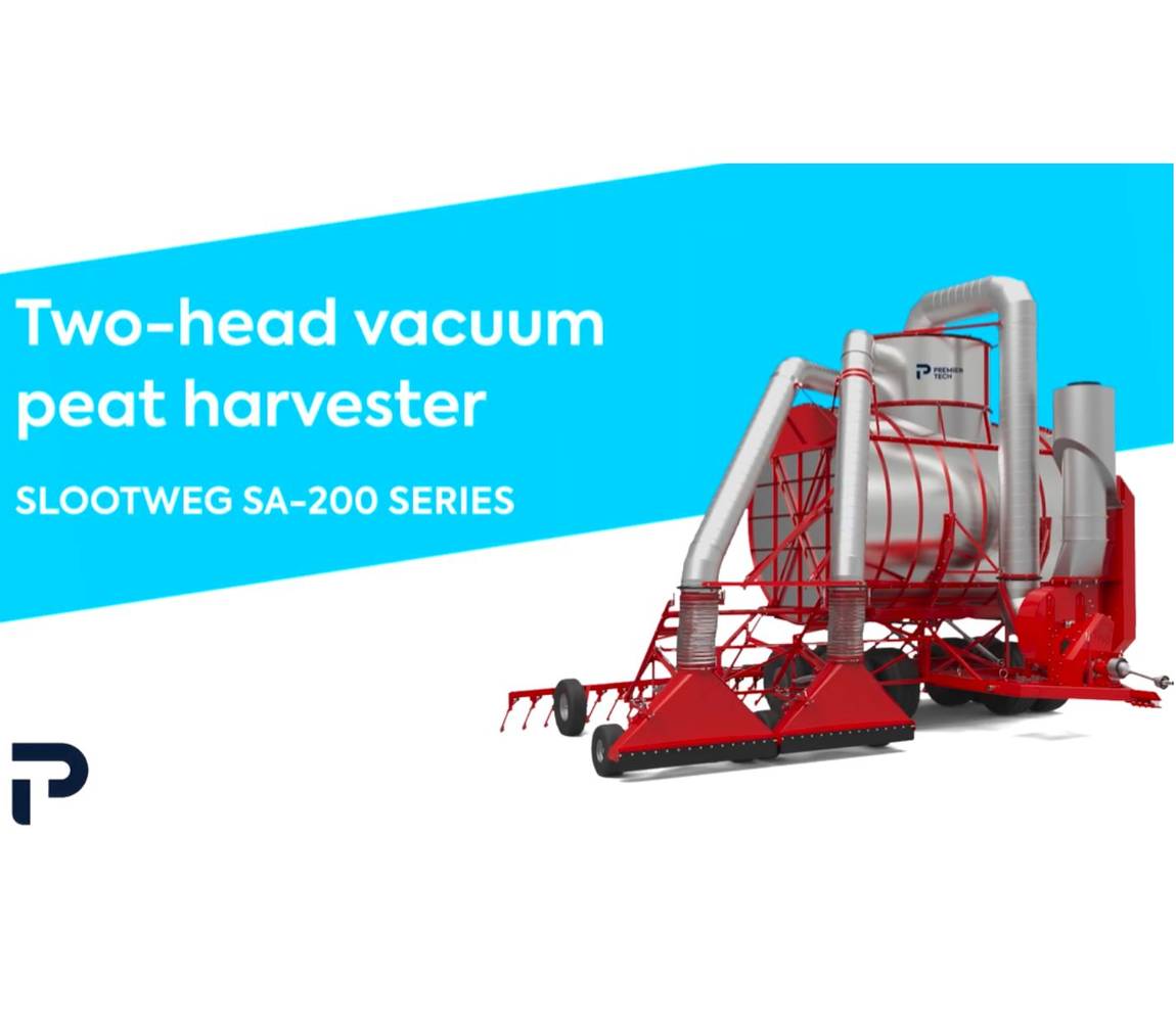 Two-head vacuum peat harvester - Thumbnail