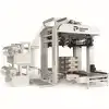 Fully equipped load securing hooder with bags stacked on a pallet