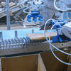 High-speed robotic case packer gripper view