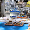 High-speed robotic case packer tooling view