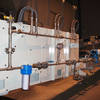 Liquid fertilizer and wetting agent spraying systems