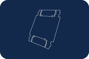 Die-cut case illustration
