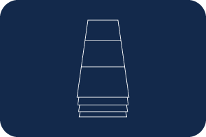 Horizontal packing pattern illustration