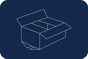 Regular slotted container (RSC) illustration