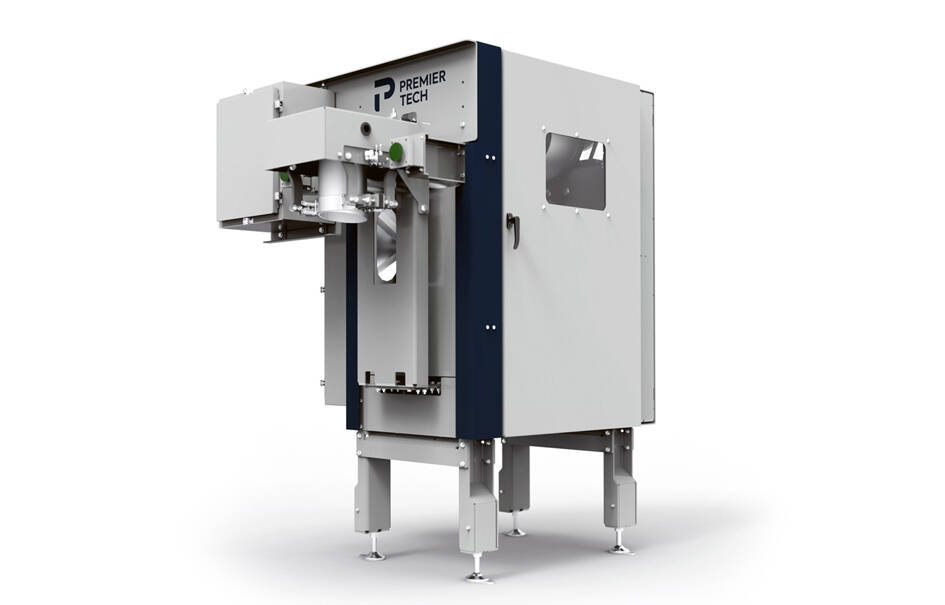 Auger packer for valve bags 3D render of the equipment