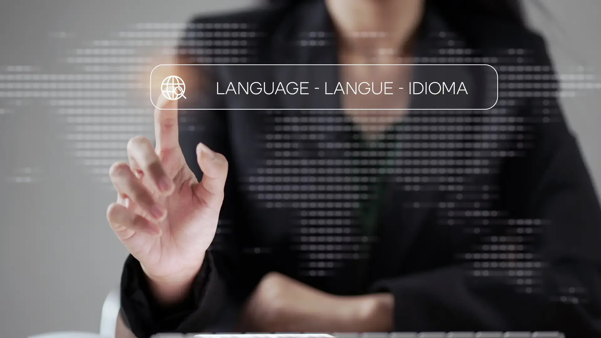 Someone choosing the language of their choice in the Premier Tech online training modules