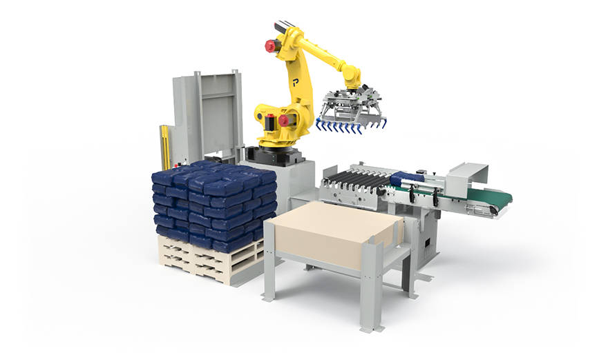 Paletizador de bolsas robotizado