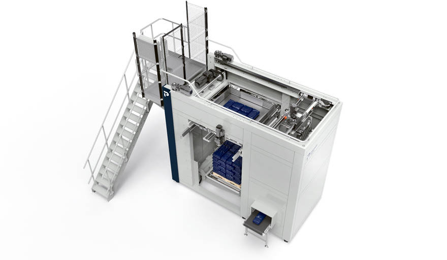 High level gripper head palletiser