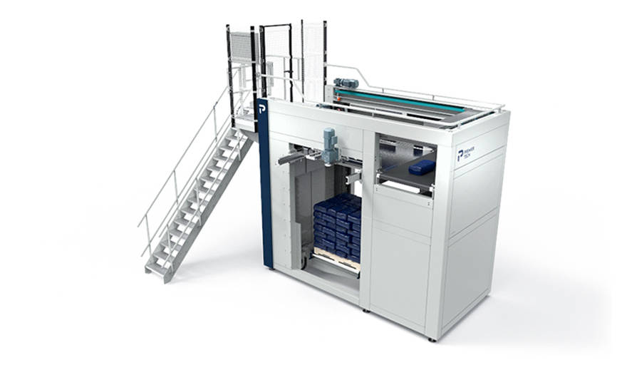 Automatic high level bag palletiser