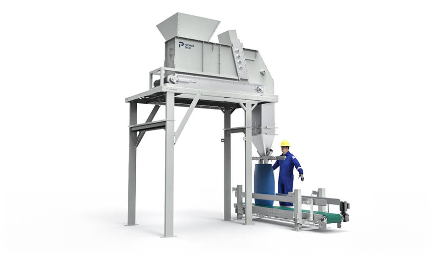 Manual bagger with volumetric feeder