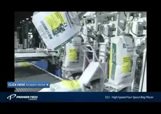 High Speed Four Spout bag placer video
