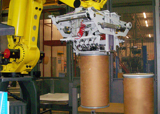 Robotic bag palletizer