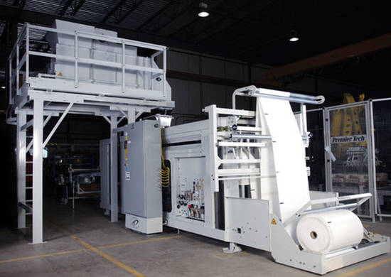 From fill and seal bagging machine