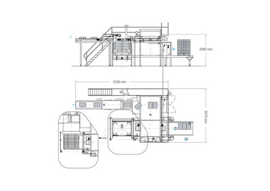 High level bag palletiser