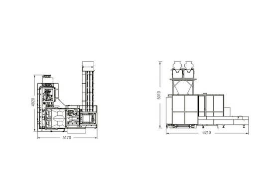 Open-mouth bagging machine Open-mouth bagging machine